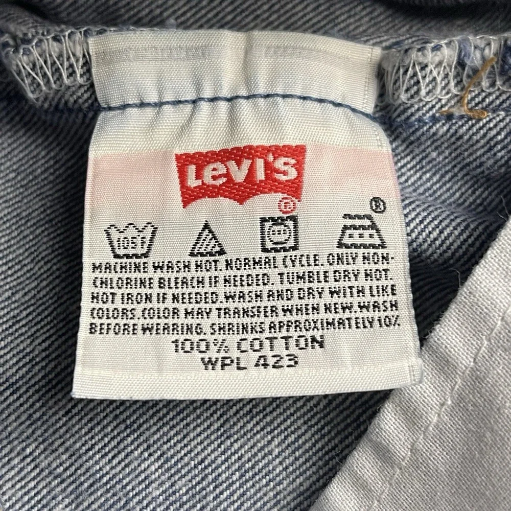 Vintage Levi's 501xx Men's 34x27 Jeans Red Tab Blue Denim Button Fly Straight
